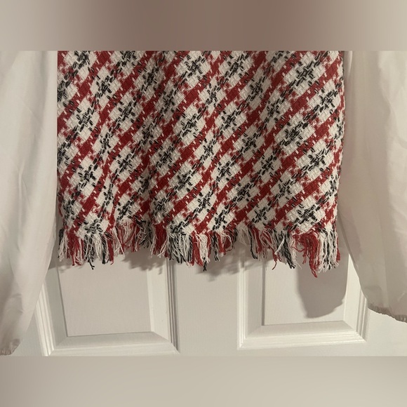 NWT Anthropologie x Mare Mare Layered Collar Sweater Vest Set White Red Size XS - Picture 15 of 16